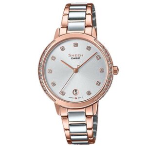 Đồng Hồ Nữ Dây Da Casio Sheen She 4539cgl 7audf